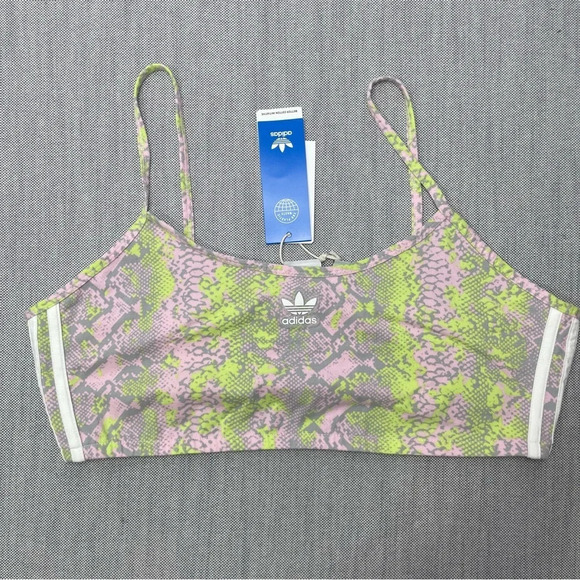 Adidas Snake Skin Classic Stripes Sports Bra - Picture 4 of 6